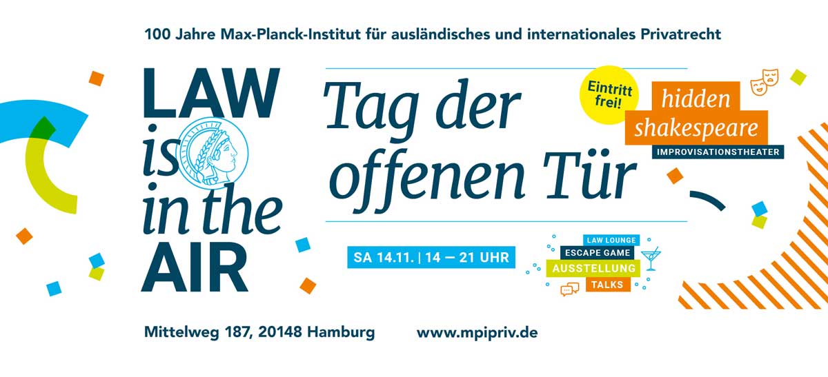 Law is in the Air!
hidden shakespeare beim
Max-Planck-Institut für ausländisches und internationales Privatrecht